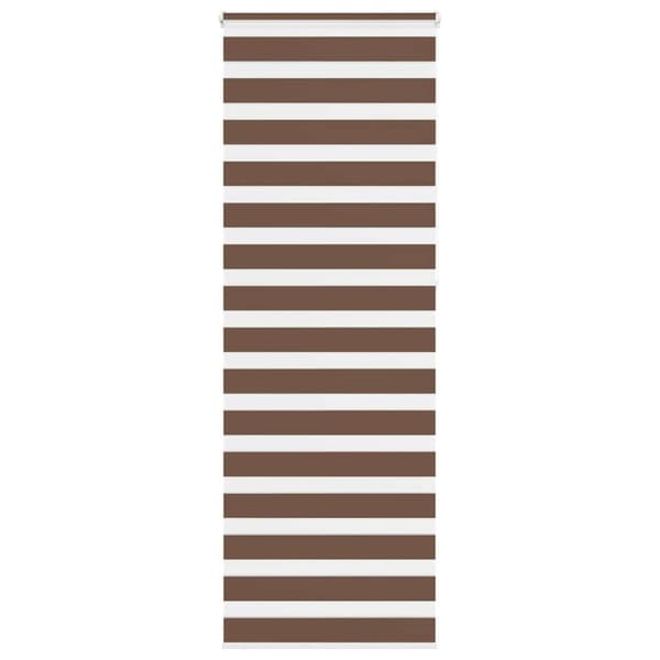 Rullgardin zebra brun 90x230 cm tyg bredd 85,9 cm polyester