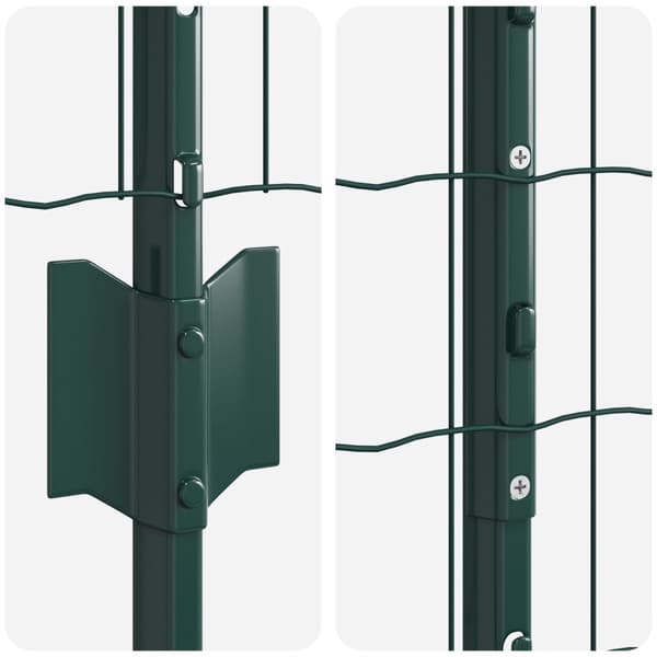 Stängsel med stolpe Grön 1,2 x 25 m Stål