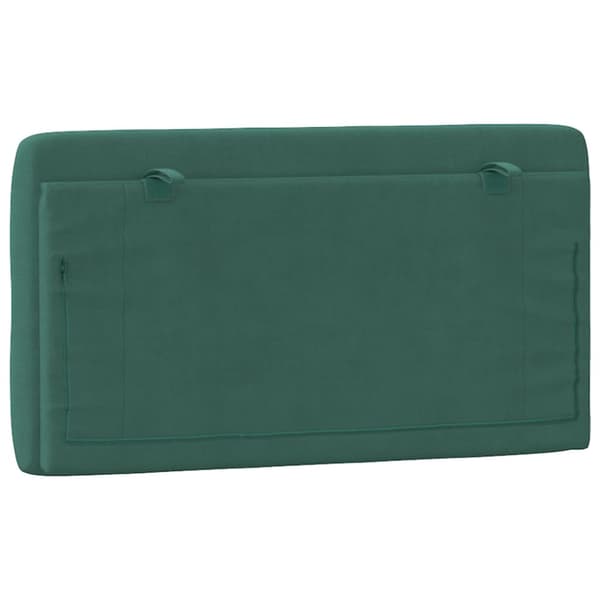 Headboard Cushion Dark Green 100 cm Velvet