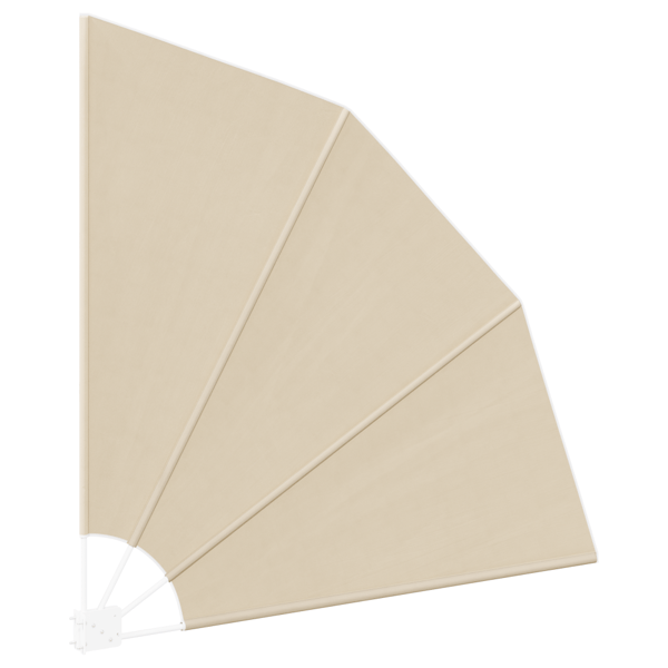 Balkongskärm Beige 140 x 140 cm Polyester