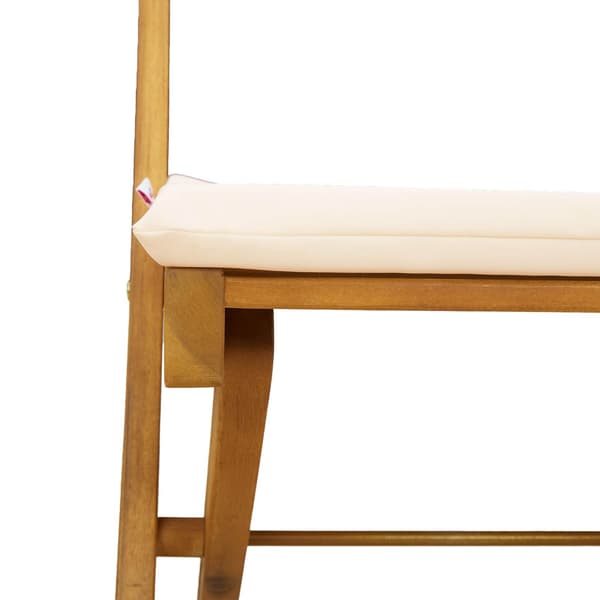Utemöbler Bistro Stolar 8 pcs Gräddvit 40 x 53 x 80 cm