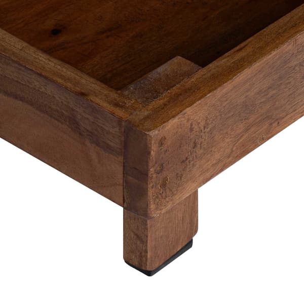 Växtställ 3 pcs Brun Mahognyträ