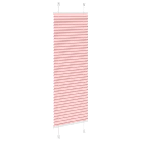 Plisserad persienn rosa 45x100cm tyg bredd 44,4cm polyester