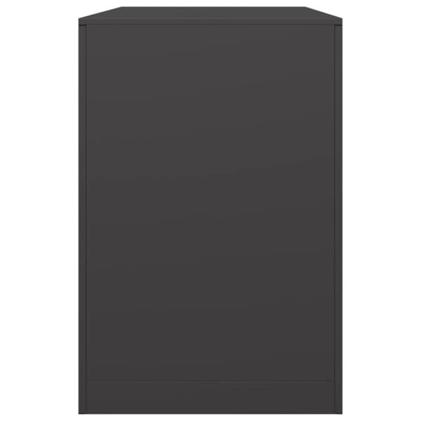 Vedställ svart 100x40x60 cm stål