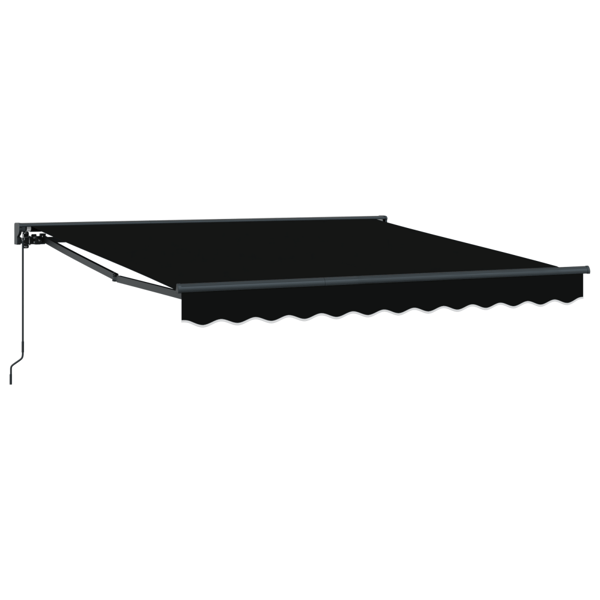 Markisram Svart 300 x 250 cm Polyester med PU-beläggning