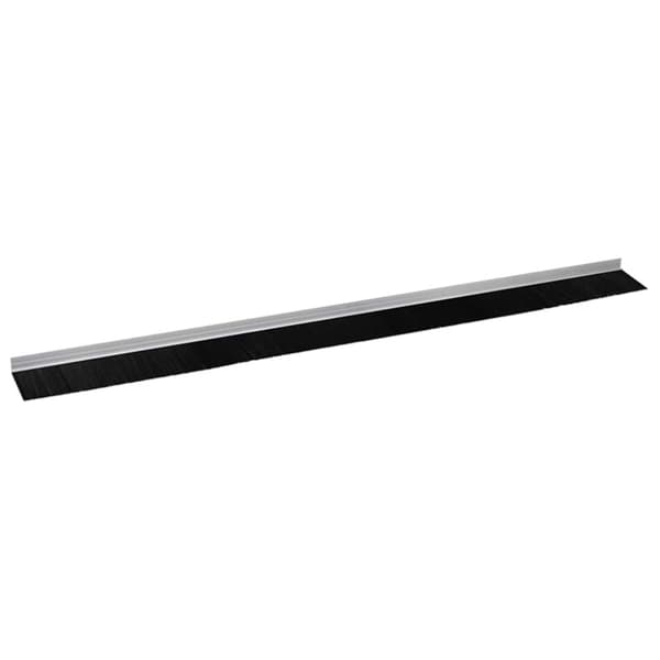 Självhäftande dörrborstlist 2 pcs Silver 100 cm
