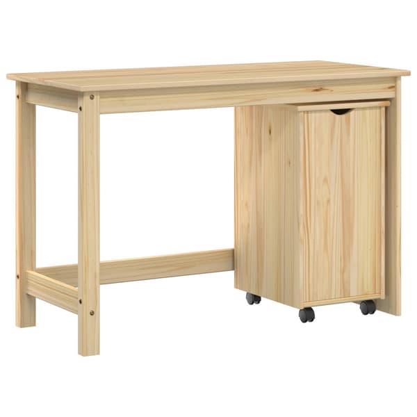 Skrivbordsskickset 2 st Brun Massiv furu