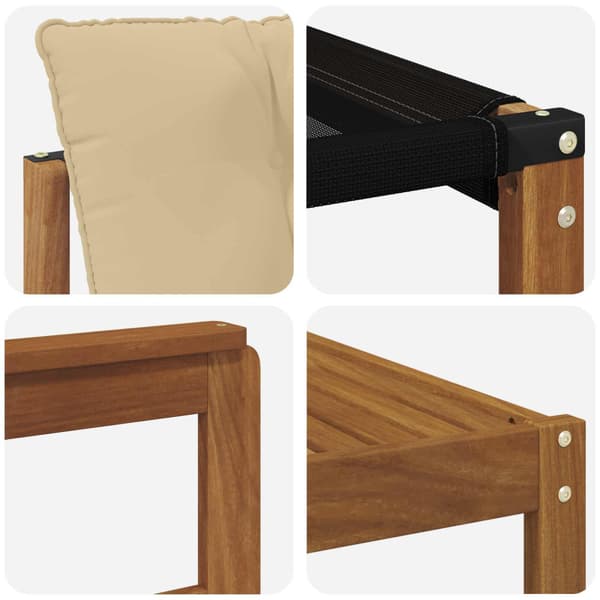 Utomhussoffset med kudde 8 pcs Naturlig och Beige