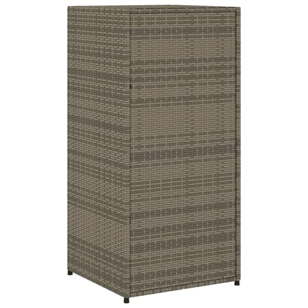 Trädgårdsskåp grå 55x55x111 cm konstrotting