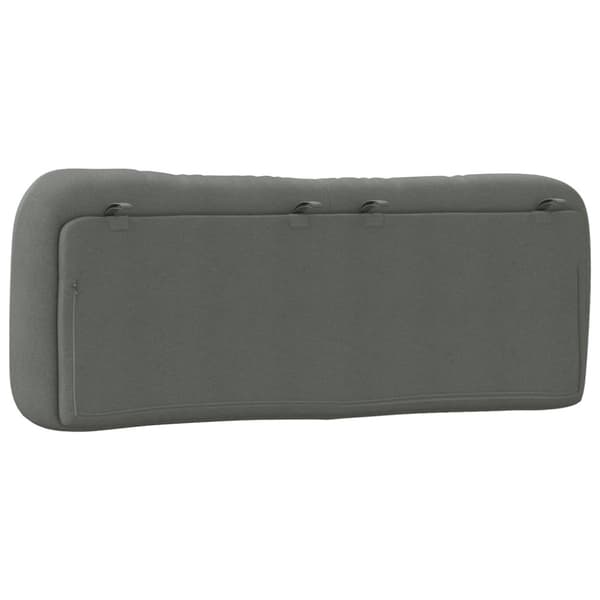 Headboard Cushion "Hvar" Dark Grey 140 cm Fabric