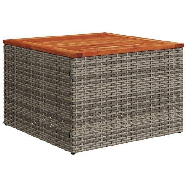 Trädgårdsoffset med kudde 7 pcs Grå konstrotting