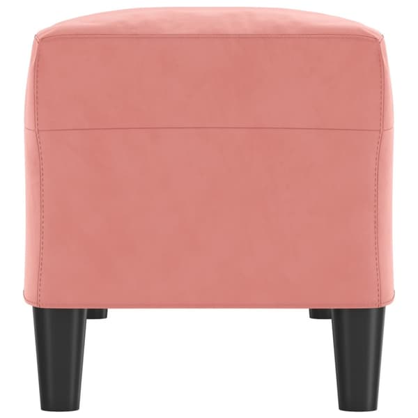 Bänk rosa 100x35x41 cm sammet