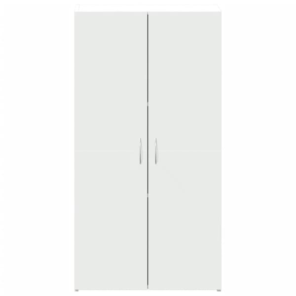 Dokumentskåp vit 60x32x115 cm konstruerat trä