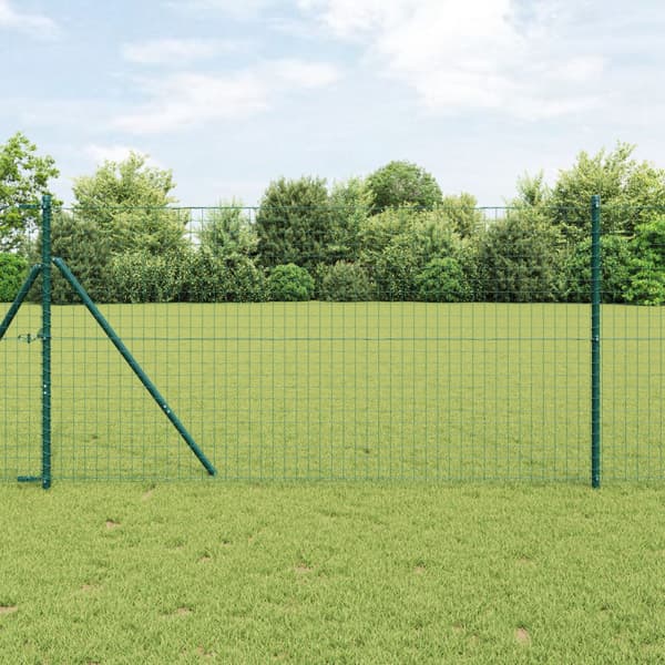 Stängselstolpe 26 pcs Grön 3,2 x 3,2 x 190 cm