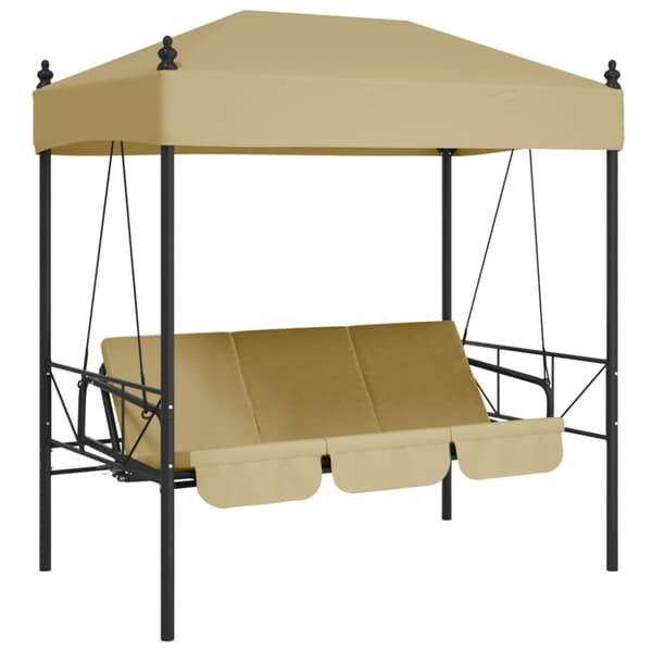 Hammock med tak sandvit stål