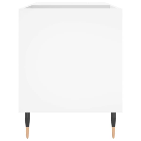 Stereobänk vit 85x38x48 cm konstruerat trä