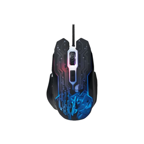 LogiLink Gaming - mus - USB - svart