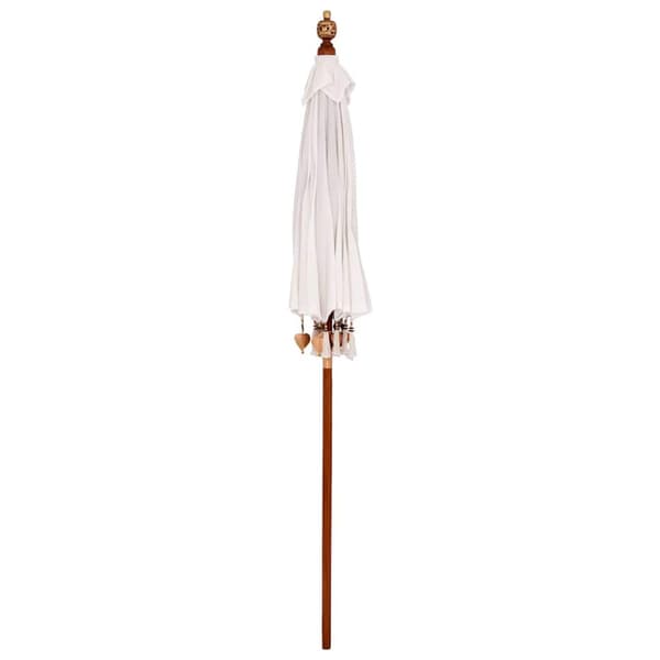 Balinesisk Parasol Kräm 190 x 190 x 260 cm Bomull