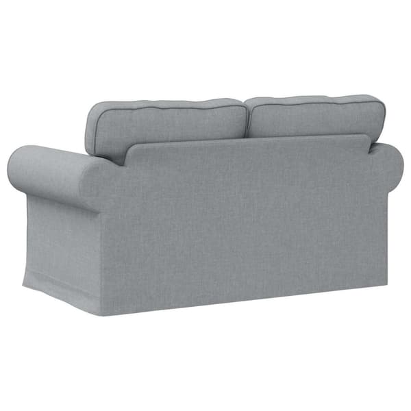 Soffa Ljusgrå 155 x 82 x 80 cm tyg
