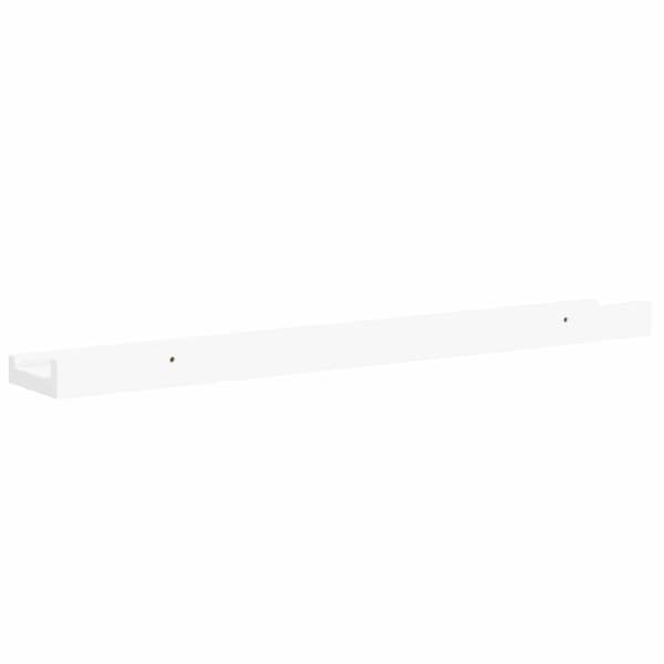 Vägghyllor 4 st vit 60x9x3 cm