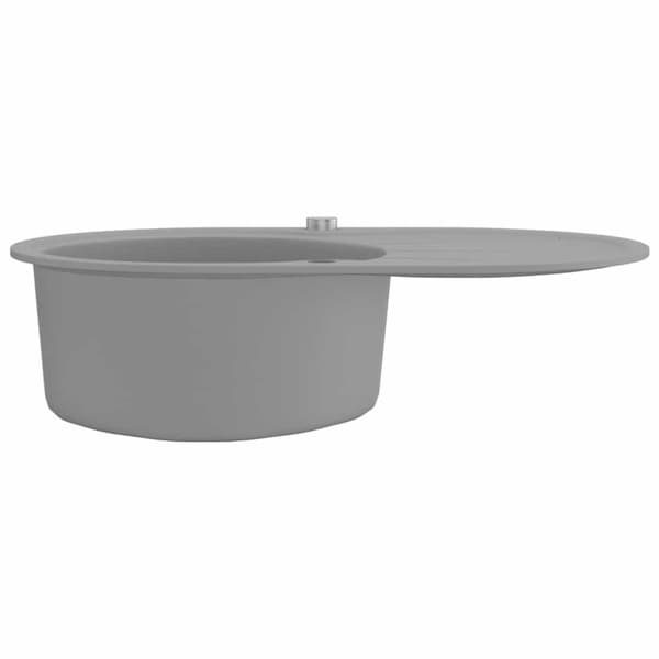 Diskho granit enkel oval grå