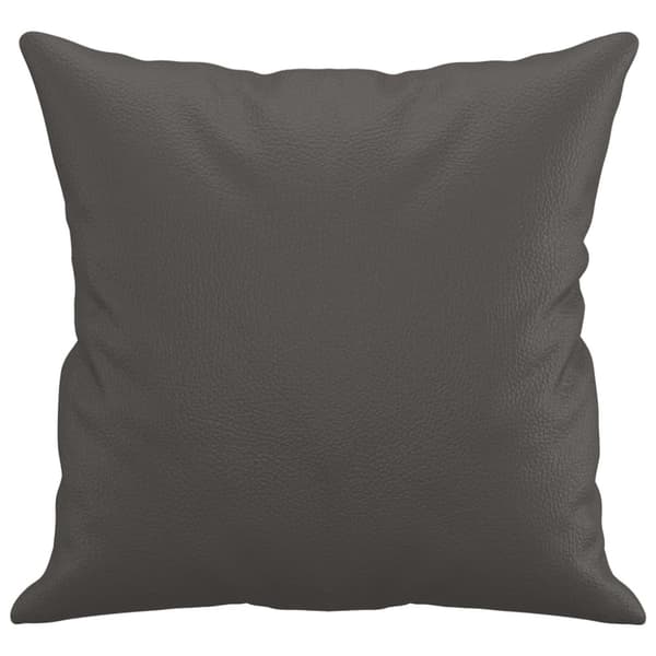 Prydnadskuddar 2 st grå 40x40 cm konstläder