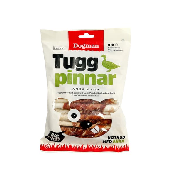 Tuggpinnar med Anka 25p Vit 12cm