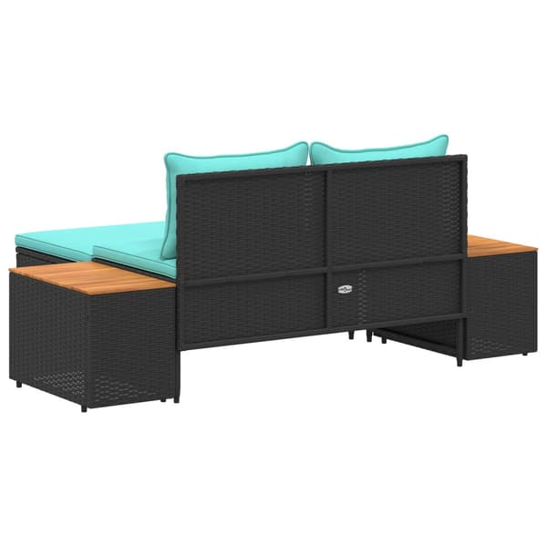 Utomhussoffset 4-Antal sittplatser 4 pcs 55 x 30 x 39 cm
