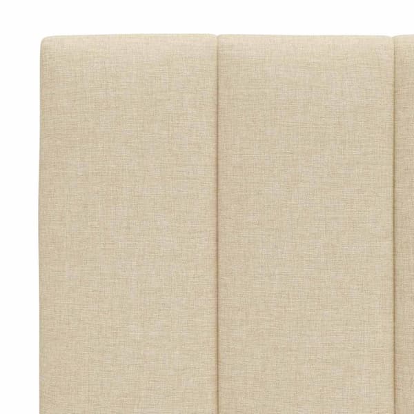 Headboard Cushion "Hanko" Cream 180 cm Fabric