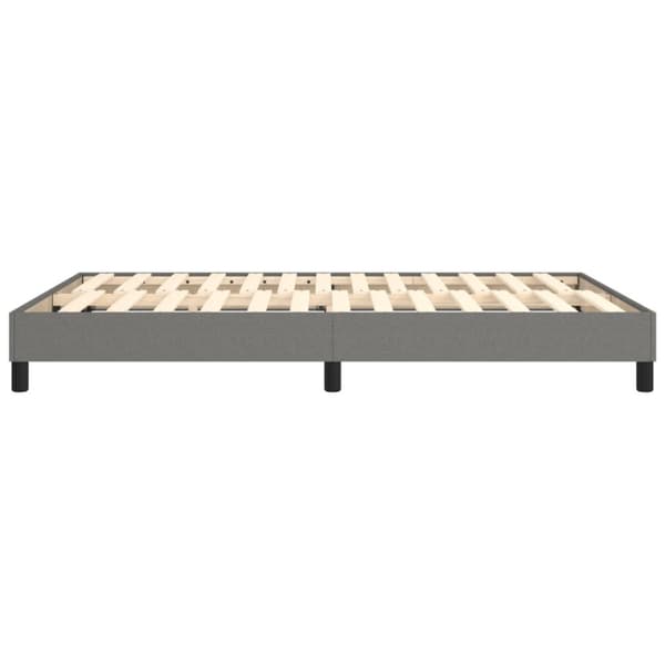 Boxspring-sängram mörkgrå 140x190 cm tyg