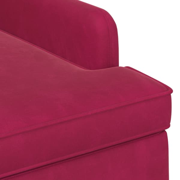 Loveseat med knapprapport Vinröd 111 x 65 x 79 cm Sammet