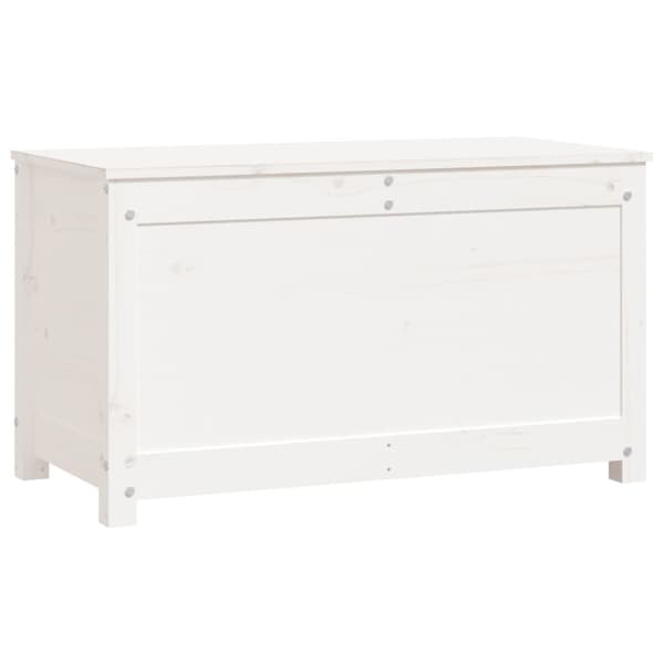 Förvaringslåda vit 80x40x45,5 cm massiv furu