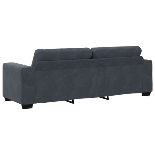 Soffset 3 pcs Mörkgrå 221 x 80 x 80 cm Sammet