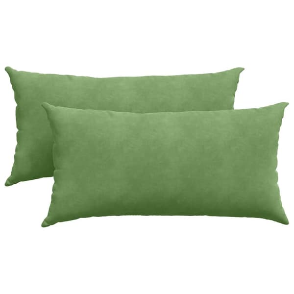 Sofakuddar 2 pcs Ljusgrön 80 x 40 cm Kordread tyg