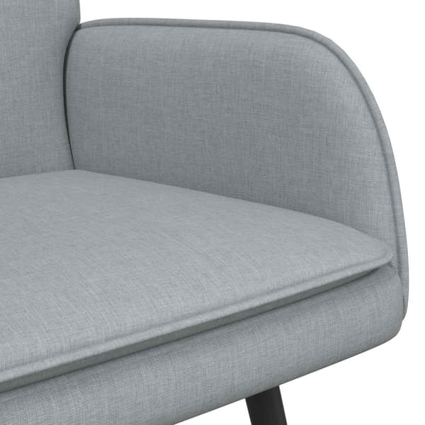 2-sits soffa Ljusgrå 115 x 61 x 87 cm tyg
