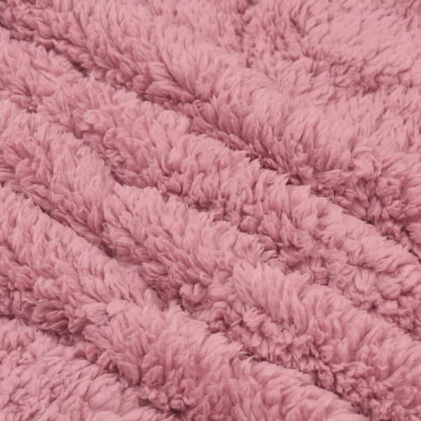 Vinter Täcke Rosa 200 x 240 cm Mikrofiber och Teddyfleece