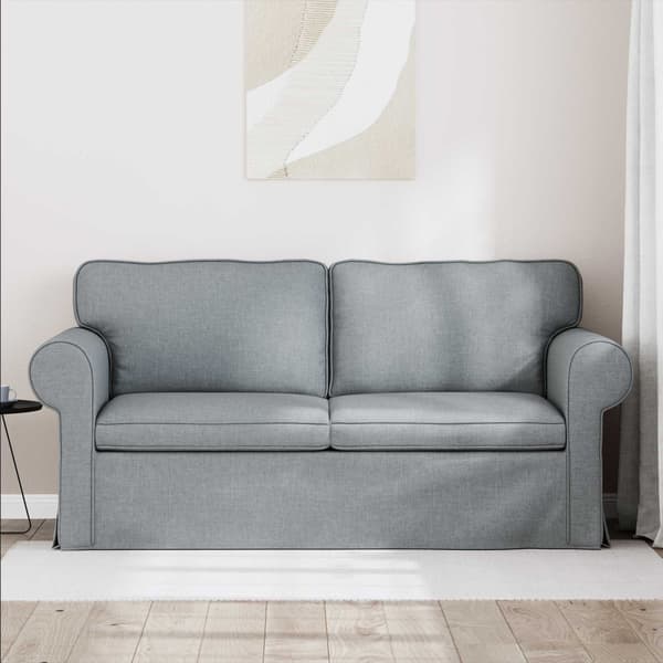 Soffa Ljusgrå 175 x 82 x 80 cm tyg