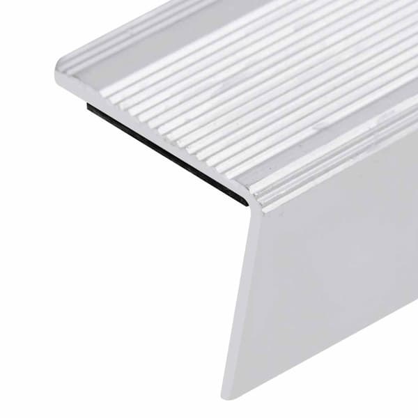 Trappnäsor i L-form 5 st aluminium 100 cm silver