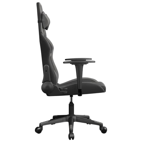 Gamingstol svart och grå konstläder