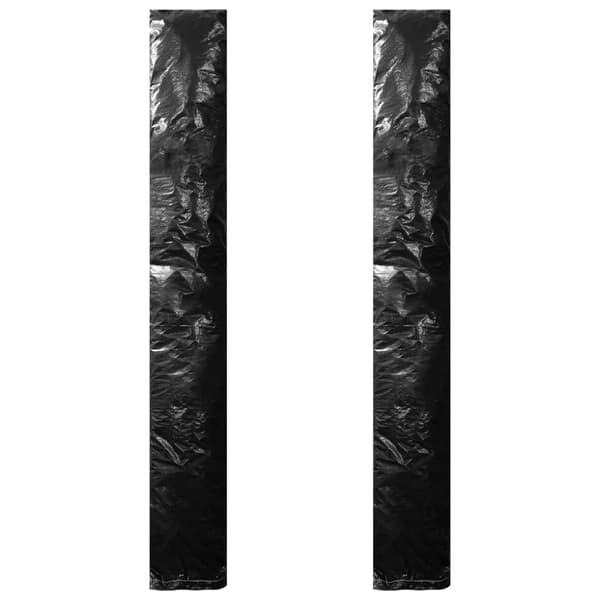 Parasollskydd 2 st med blixtlås PE 250 cm