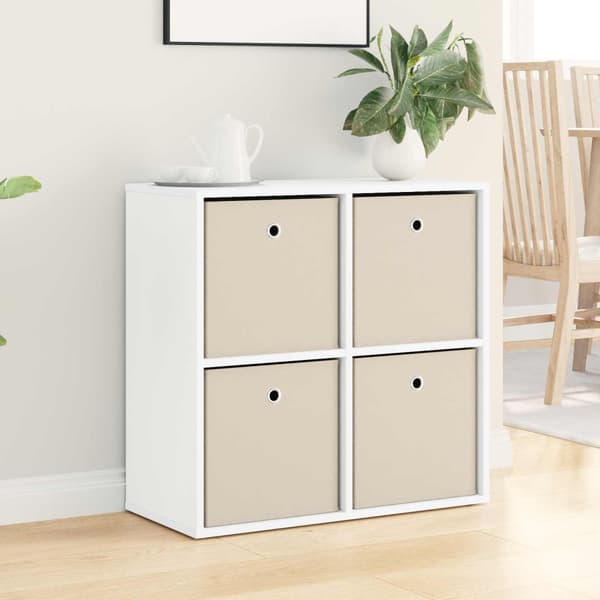 Sideboard med låda Vit 68,5 x 32 x 67 cm