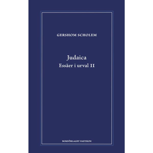 Judaica : essäer i urval 2 (bok, danskt band)
