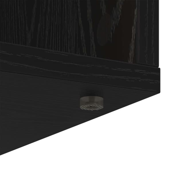 Sideboard med låda Svart Ek 60 x 33,5 x 84 cm