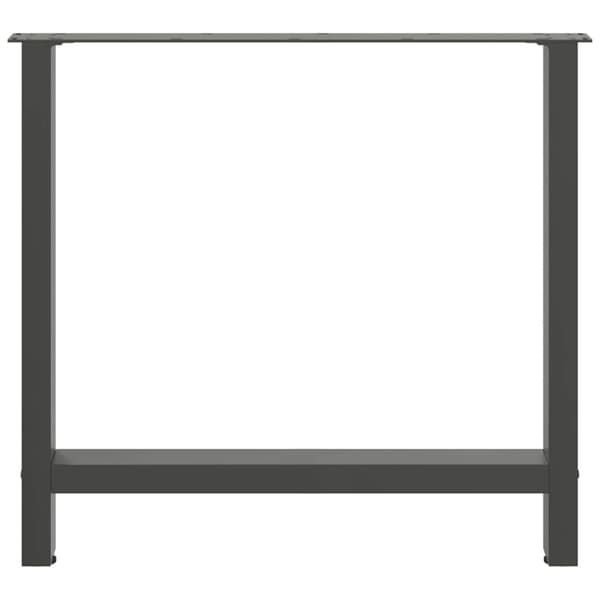 Matbordsben antracit 2 st 70x(72-73) cm stål