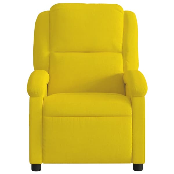 Reclinerfåtölj gul sammet