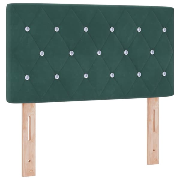 Huvudgavel Mörkgrön 80 cm Sammet