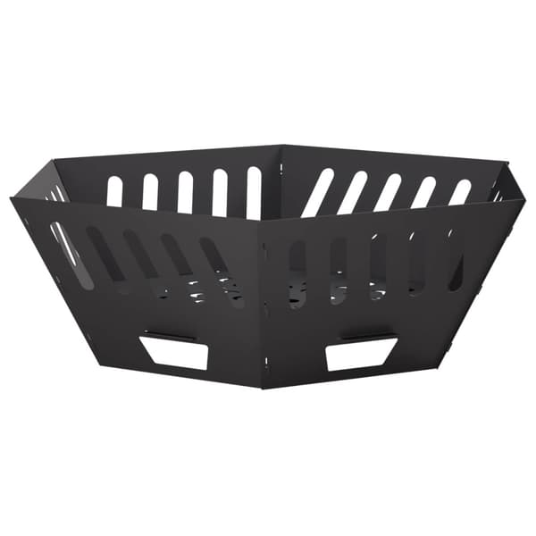 Eldstad Svart 80 x 80 x 28 cm Stål