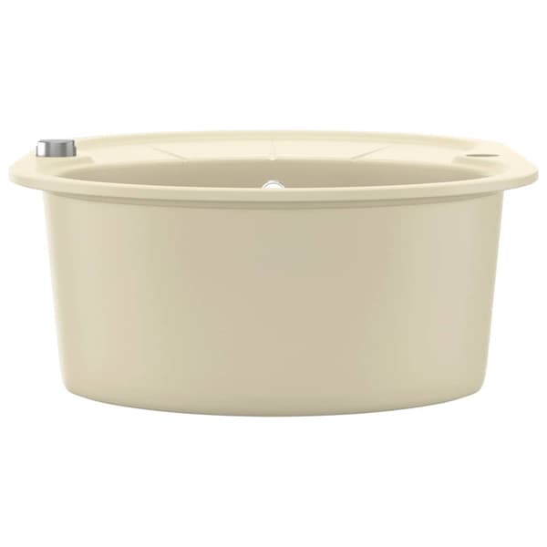 Diskho granit enkel oval beige