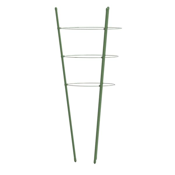 Växtstöd med 3 ringar 5 st grön 45 cm stål