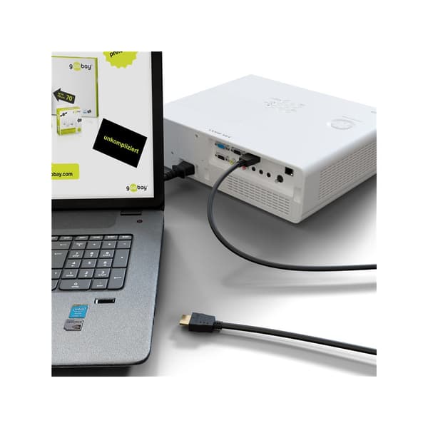 goobay HDMI-kabel med Ethernet - 3 m